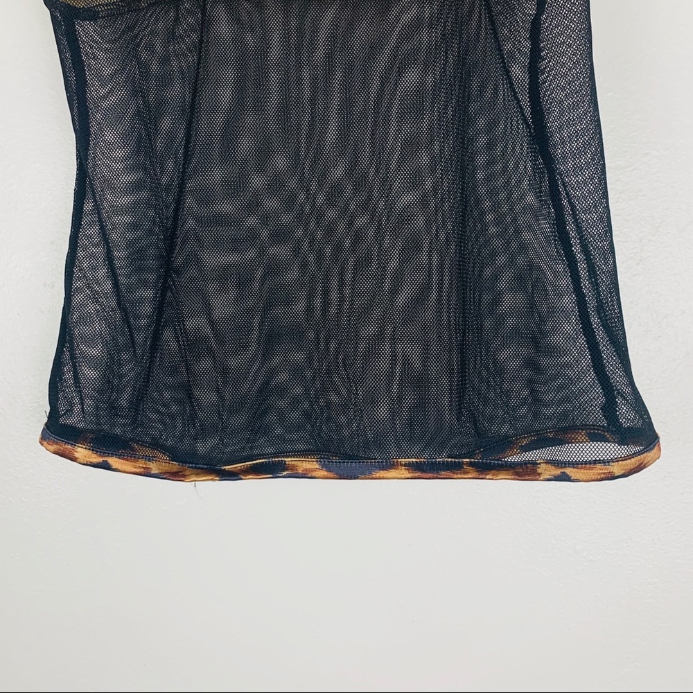 SOLD Vintage 90s VS Sheer Leopard Sexy Tank Top - Picture 6 of 8